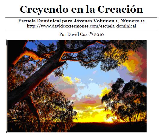 edj 01-11 Creyendo en la Creación